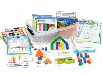 Академия математики с соединяющимися кубиками в начальной школе (комплект для класса)