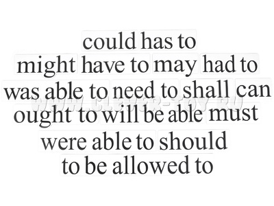 Набор магнитных карточек "Modal verbs" (большой размер) (остатки)