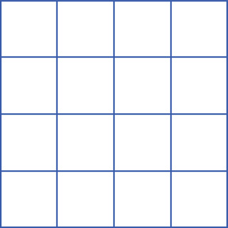 Магнитно-маркерное поле "Клетка" для работы на классной доске (маленькое) (остатки)