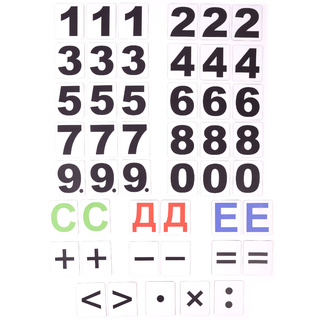 Набор карточек для магнитного плаката "Вертикальные счёты" (для работы на классной доске)