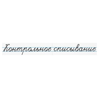 Магнитные карточки "Контрольное списывание" (фон белый)