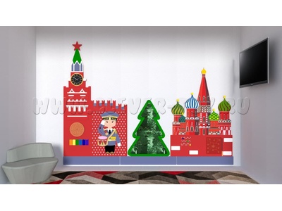 Декоративно-развивающая панель патриотического воспитания "Кремль"