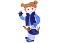 Магнитная развивающая игра Одень куклу Анфису